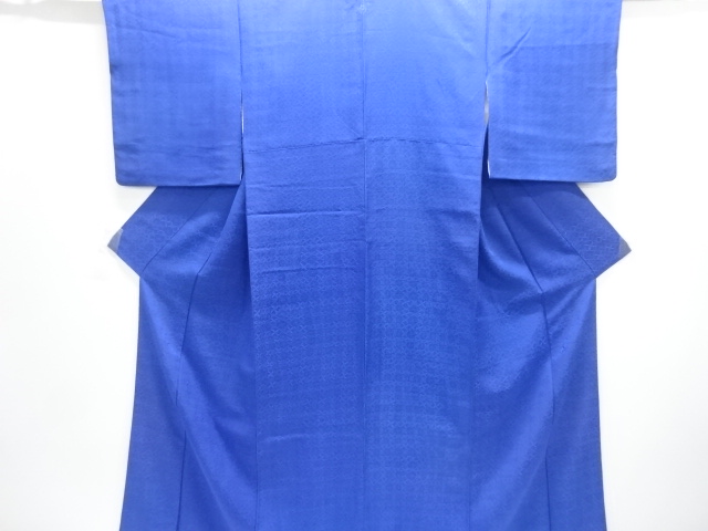 抽象模様織出し一ツ紋色無地着物